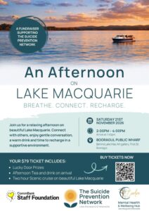 Local Event - Lake Macquarie & Newcastle Suicide Prevention Network - An Afternoon on Lake Macquarie: Breathe. Connect. Recharge. - lake macquarie australia Local Event - Lake Macquarie & Newcastle Suicide Prevention Network - An Afternoon on Lake Macquarie: Breathe. Connect. Recharge. - lake macquarie australia